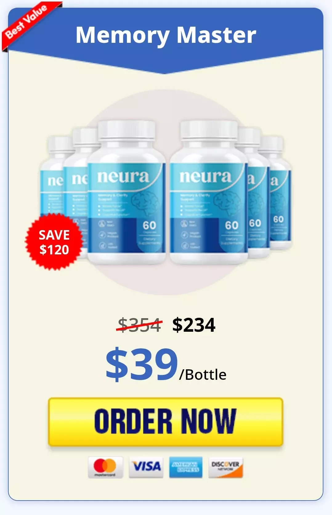 Neura™ 6 bottles pricing